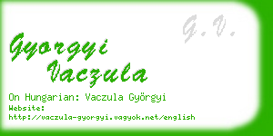 gyorgyi vaczula business card