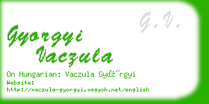 gyorgyi vaczula business card